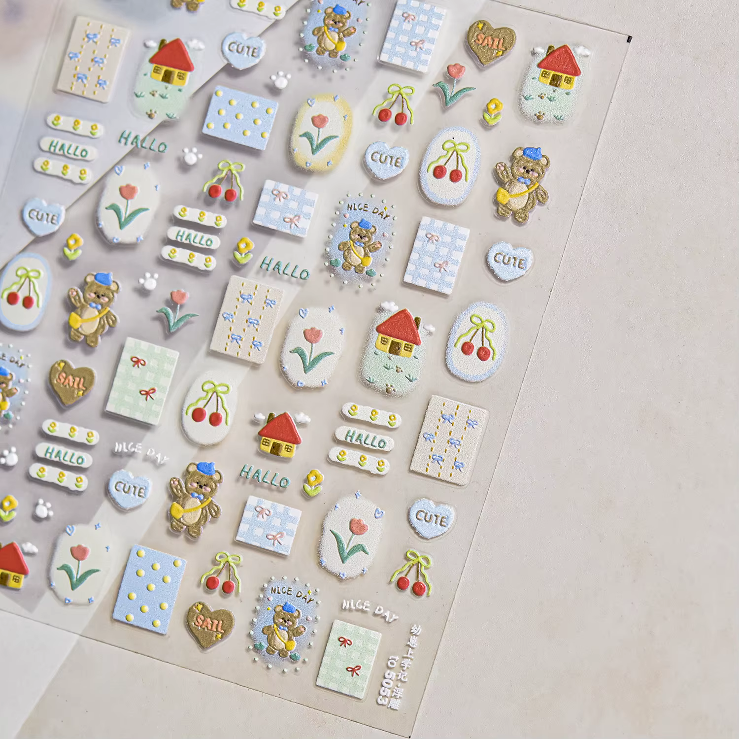 Kawaii gelée ours Nail Art 5D mignon