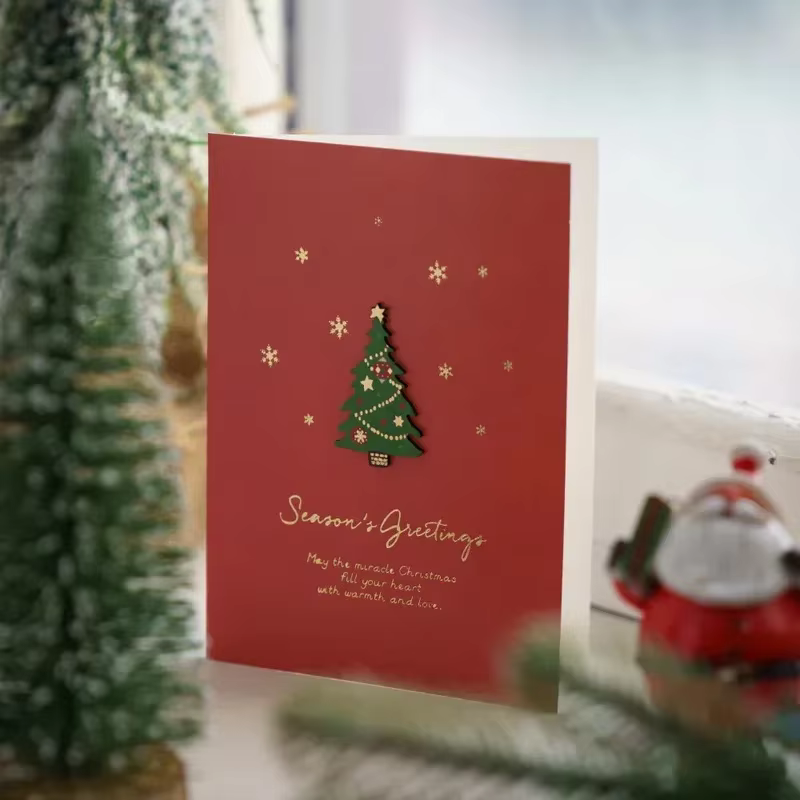 Cartes de Noël Cartes de réveillon de Noël vintage Cartes cadeaux Cartes de voeux de vacances Cartes de Noël manuscrites