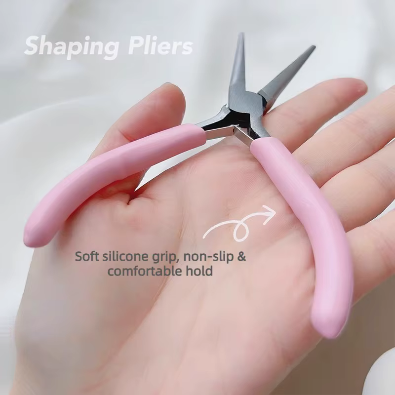 Pince à ongles rose à long bec
