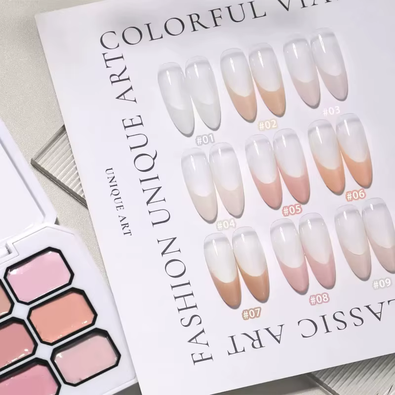 Vernis Gel Solide Dégradé Rose 9 Couleurs