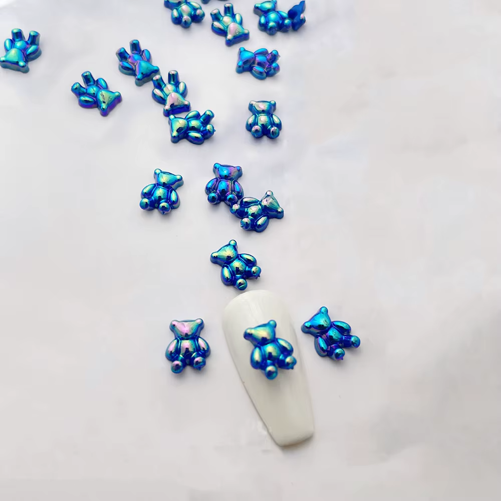 Mini-Baroque- Perle Aurora Ornements Diamante Résine Accessoire Adorable Kiyomi Ours Ongles Conseils Vernis Couplets