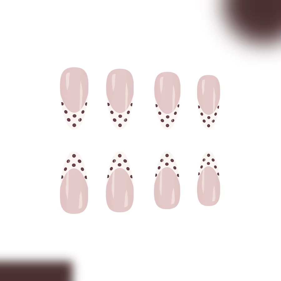 Presse à ongles en amande moyenne de style français doux