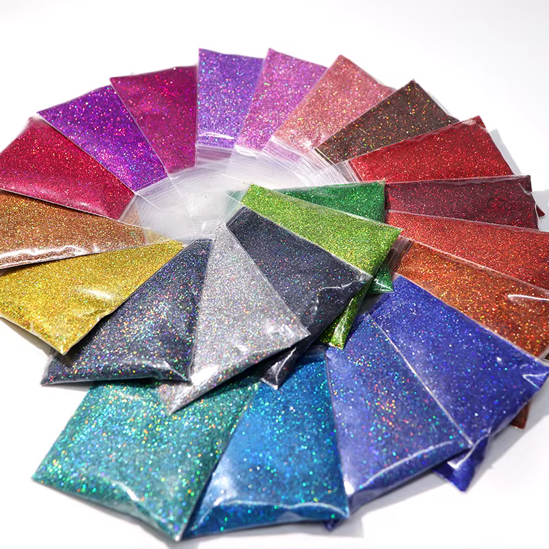 Poudre de paillettes Laser pour ongles