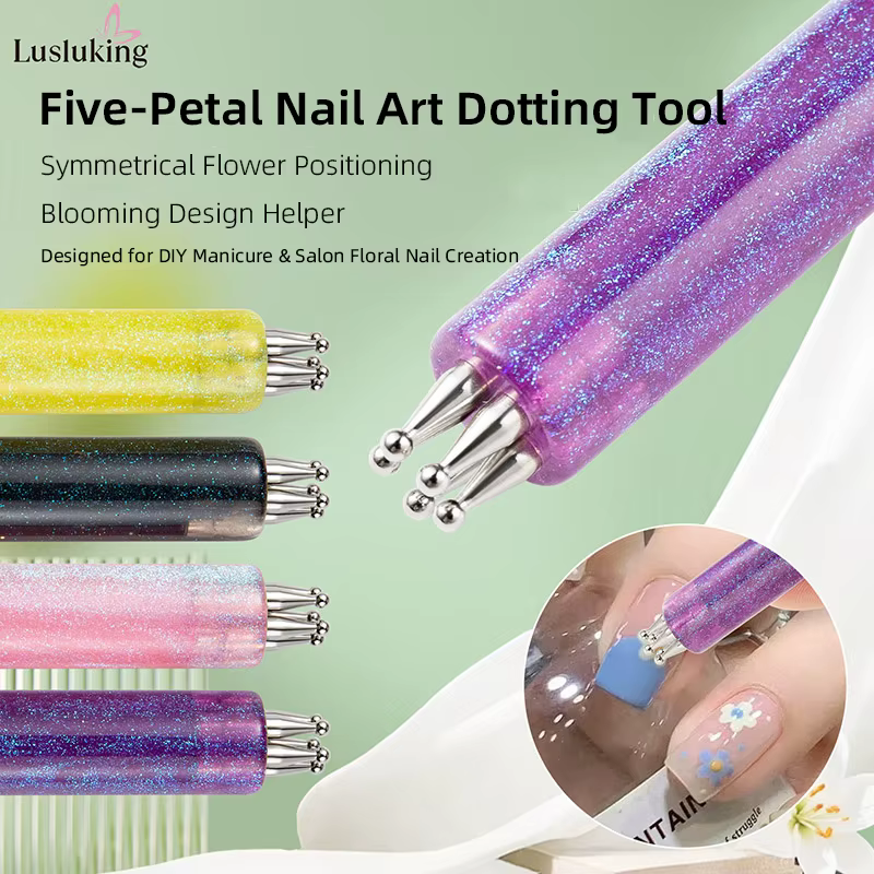 Outil de pointage de 5 pétales pour Nail Art