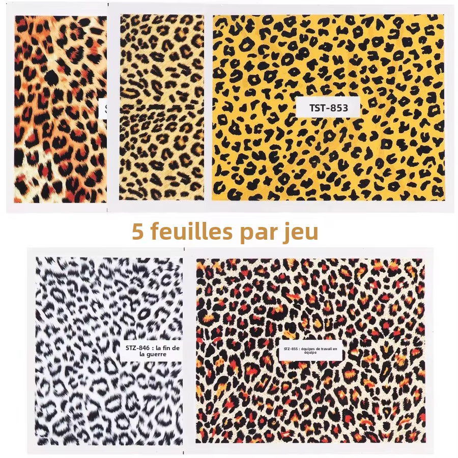Autocollants de transfert d'eau pour Nail Art