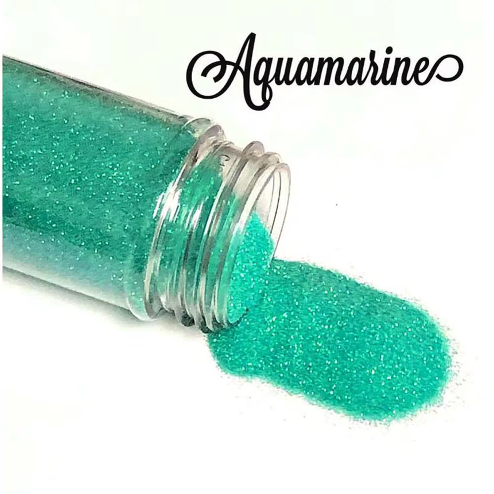 Poudre de sucre rose brillante pour Nail Art