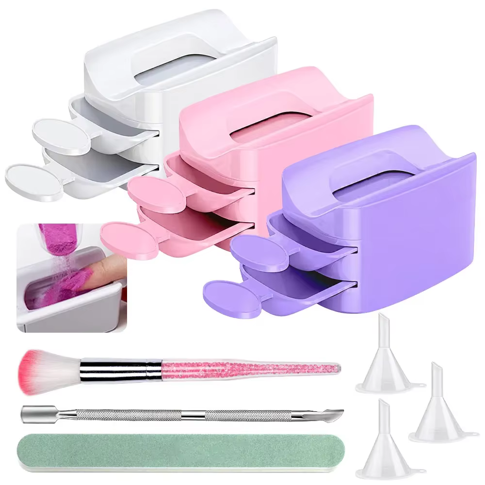 Kit de boîte de rangement pour accessoires d'art d'ongle