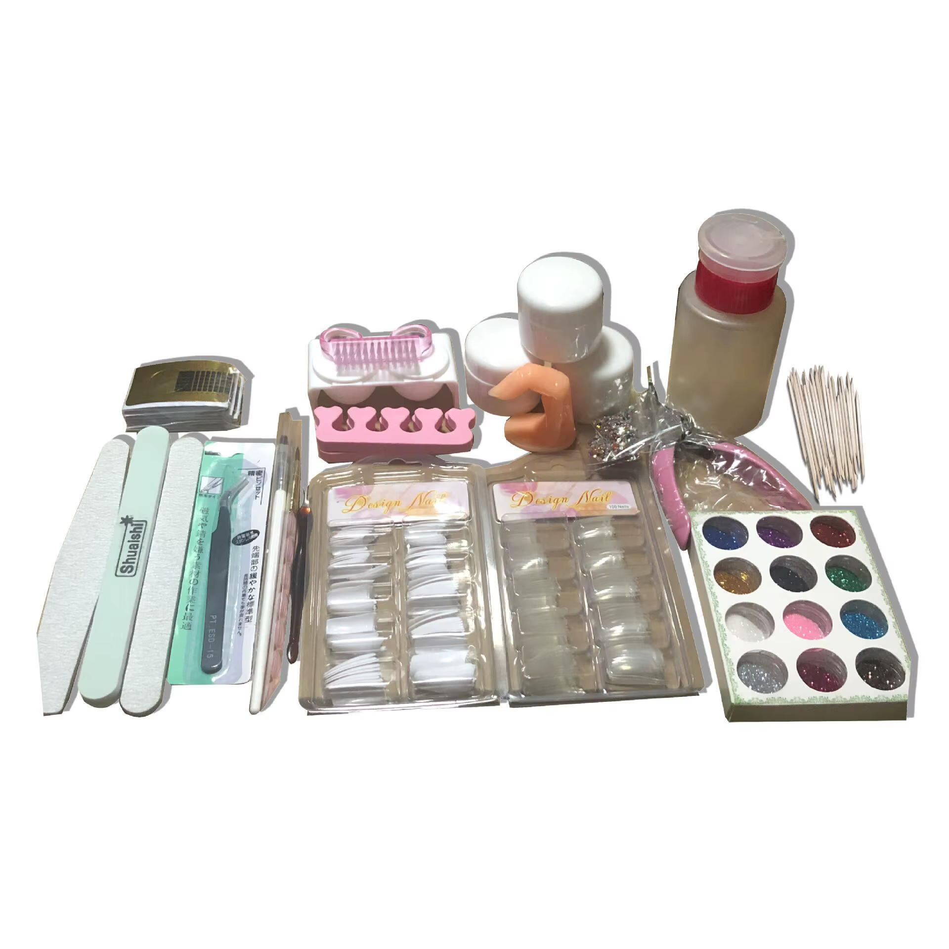 Kit d'ongles en acrylique 23 en 1 pour débutants