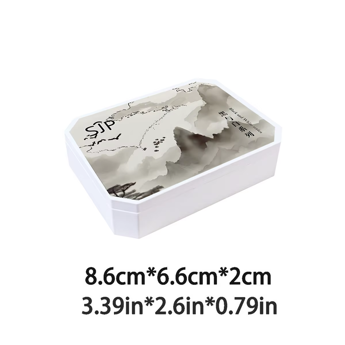 1 pièce de gel vernis à ongles solide noir et blanc