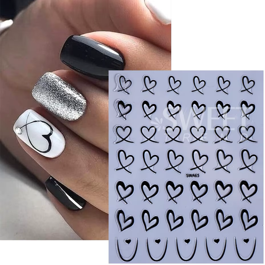 Autocollants 3D du Jour de Léon pour Nail Art