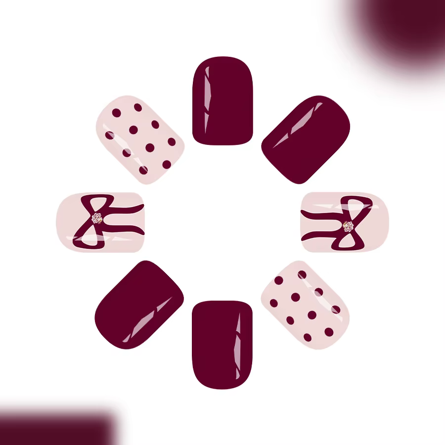Faux ongles carrés courts à pression pour femmes