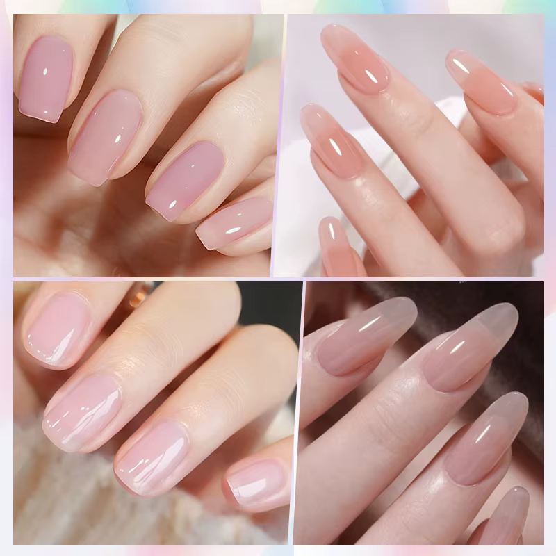 BORN PRETTY gelée Transparent Gel vernis à ongles couleur rose chair UV tremper Gel