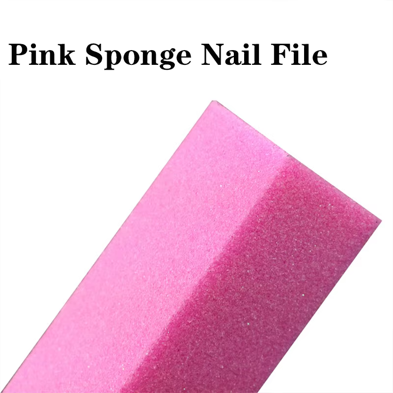 Rose Polissage Ponçage Fichiers Bloc Pédicure Manucure Soins Éponge Nail Art Tampon Grindig
