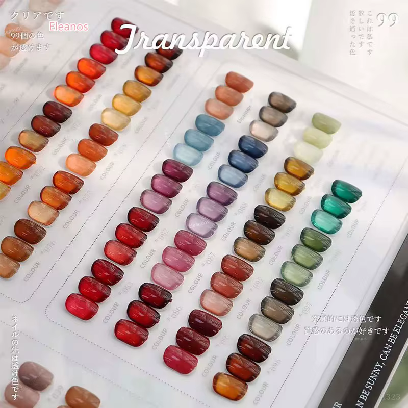 Eleanos nouveau Gel de glace 99 pièces ensemble de vernis à ongles Transparent magasin d'ongles spécial protection