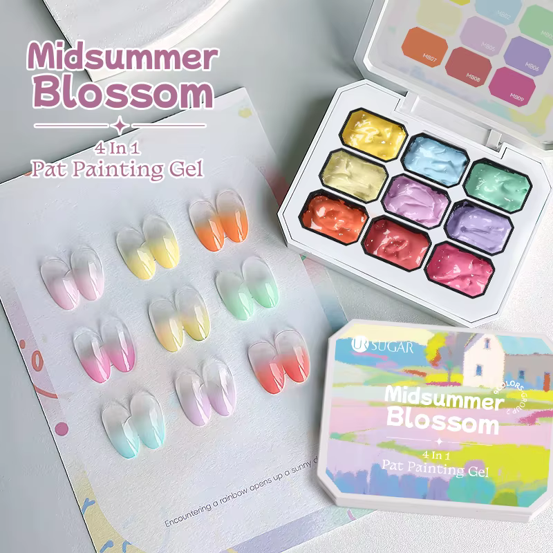 UR SUGAR Gel de Peinture Dégradé 9 Couleurs pour Nail Art