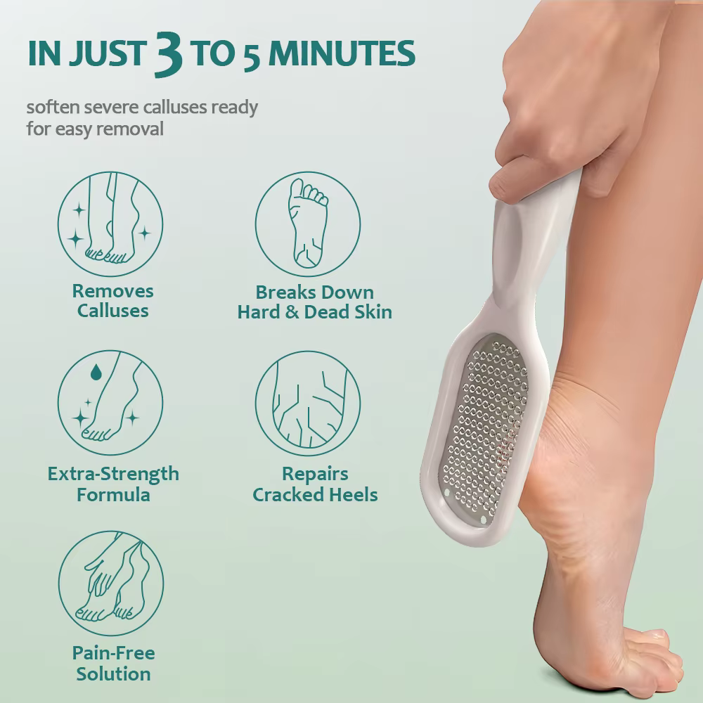 NAILPOP Kit de soin des pieds extra fort pour éliminer les peaux dures