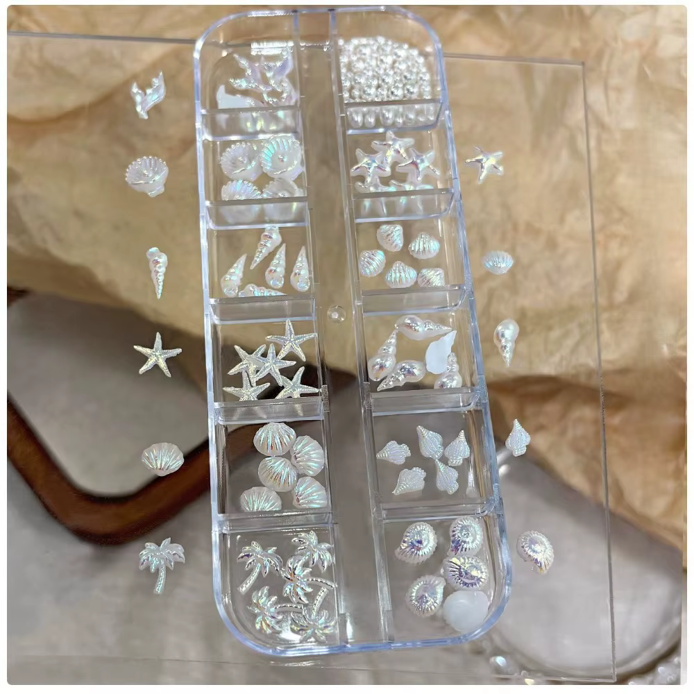 Breloques 3D pour ongles Thème Plage