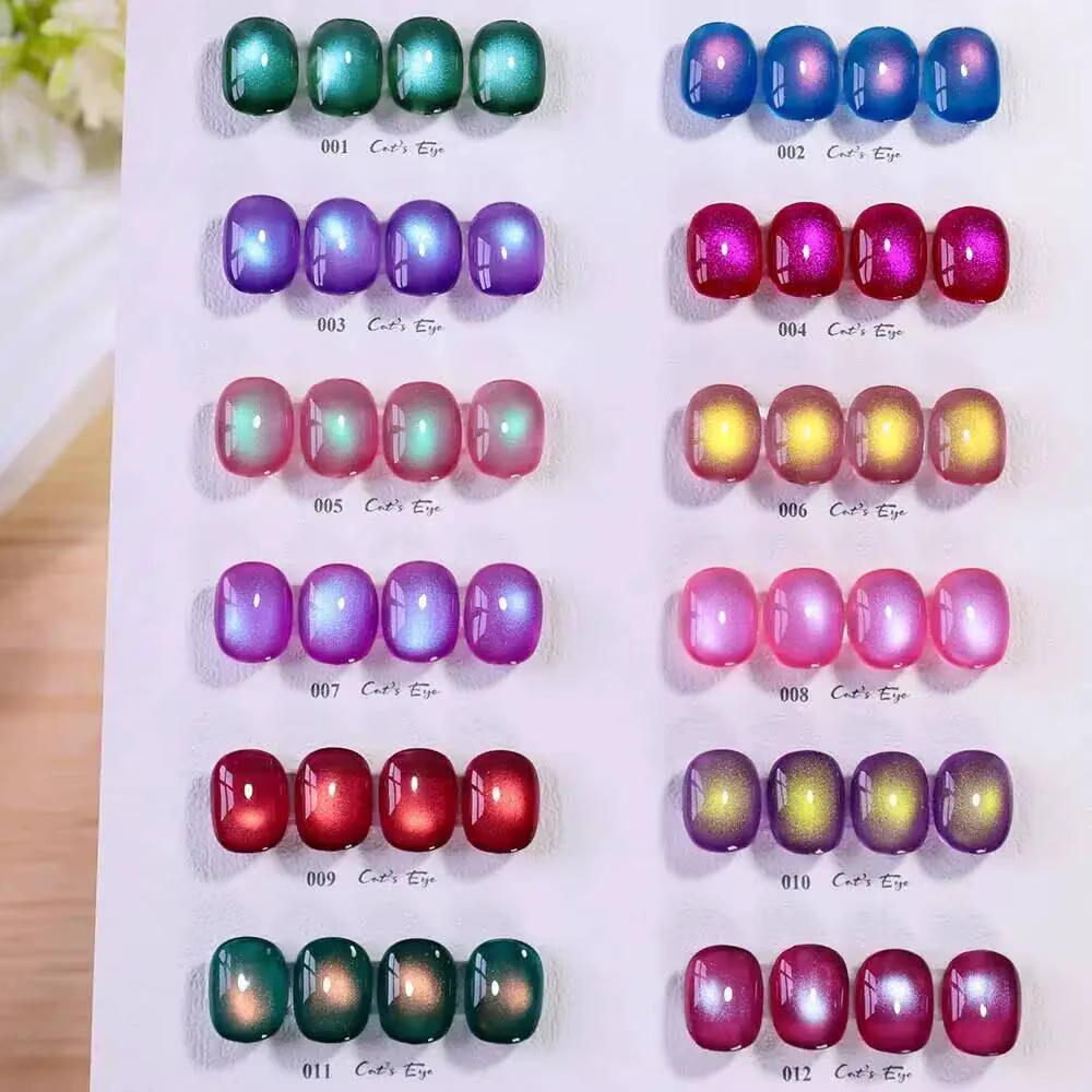 Kit de vernis à ongles gel effet œil de chat TPO FREE avec présentoir