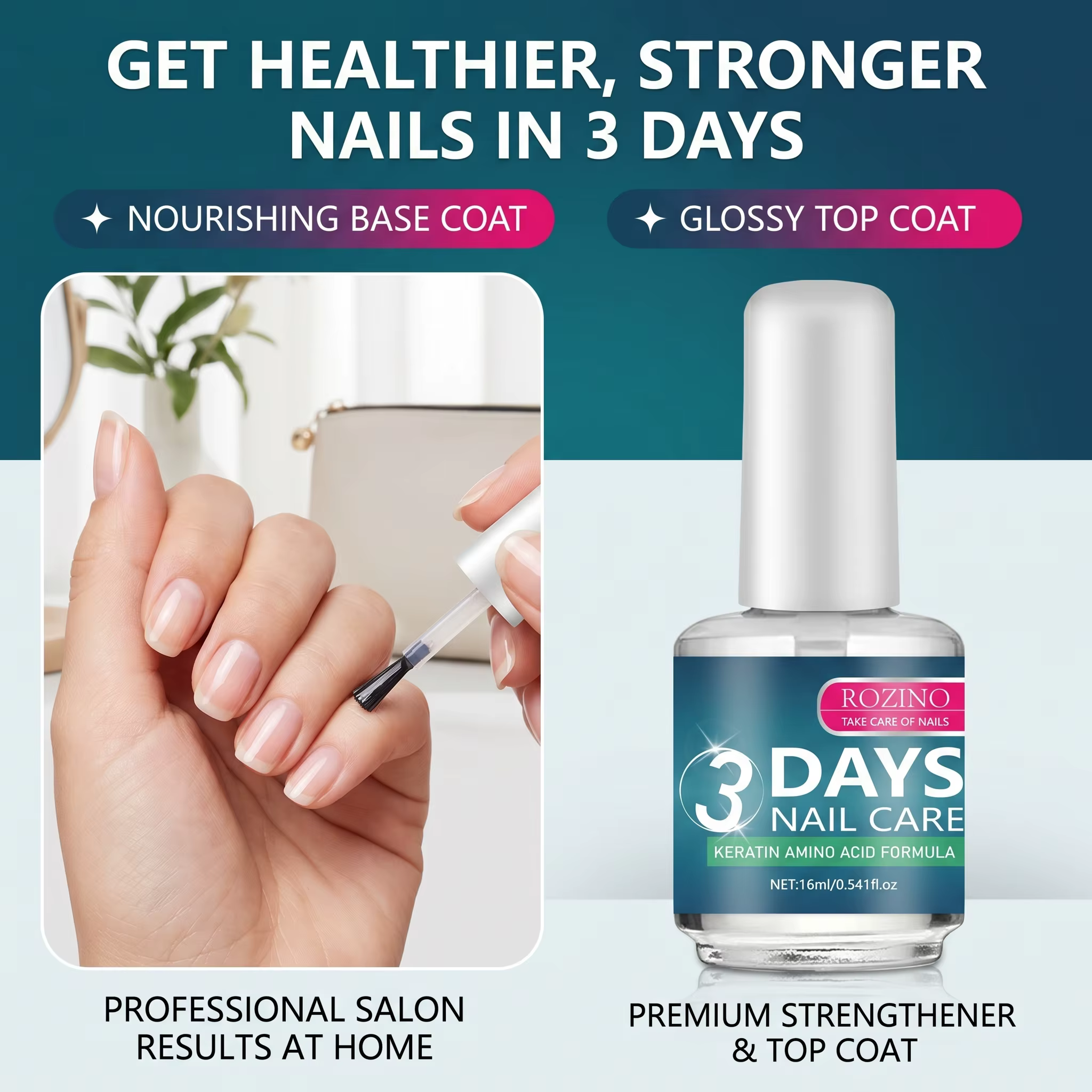 Lotion portable pour les soins des ongles