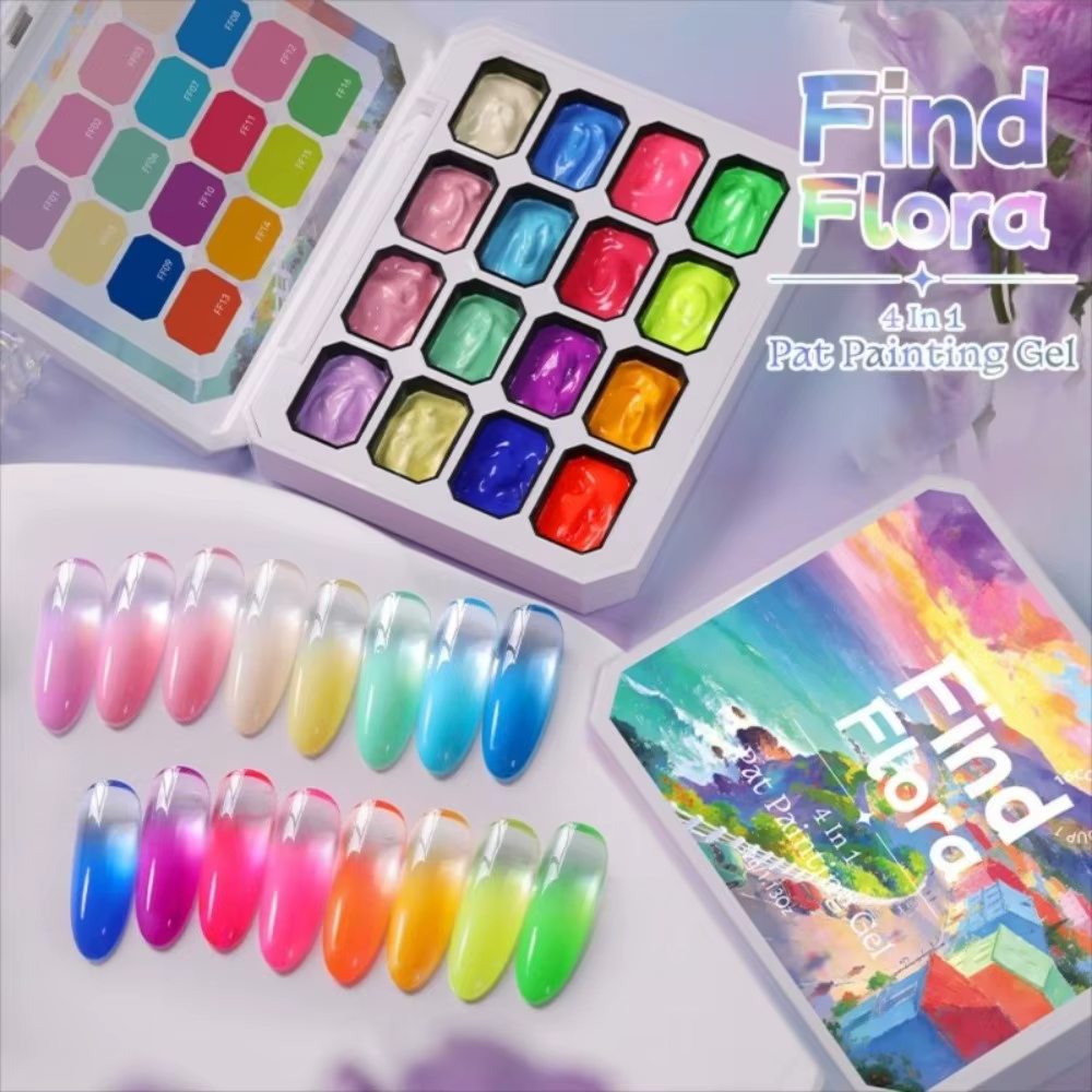 Mini Gel Ombre 4-en-1 pour Ongles