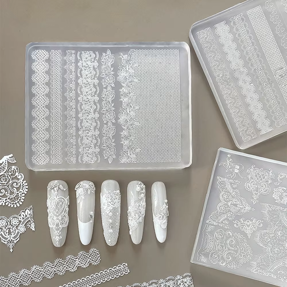 1 pièce Moule en silicone 3D pour nail art