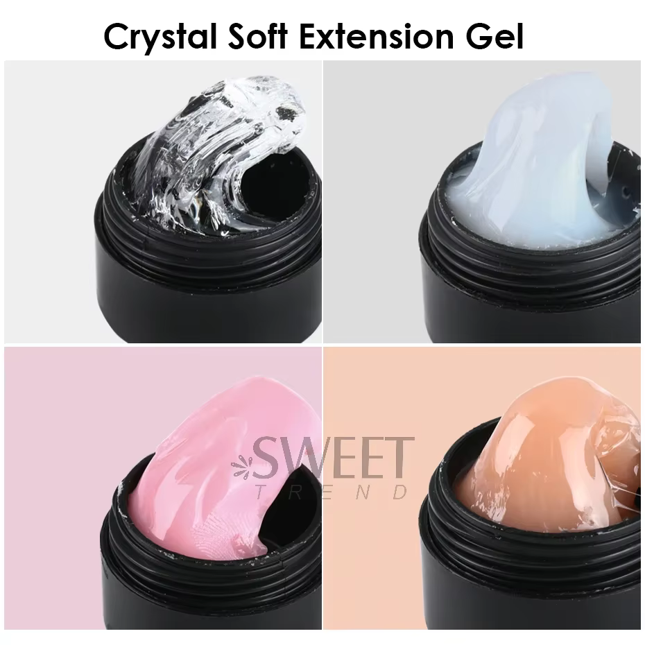 Extension d'ongles en cristal doux et solide