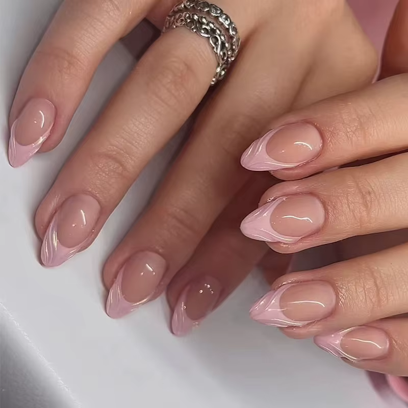 24 faux ongles à presser imprimé léopard