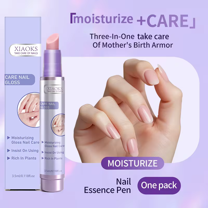 Stylo d'huile pour soins des ongles 3-en-1