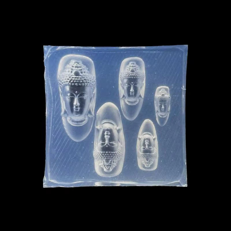 ♥ Moule en silicone 3D tête de Bouddha