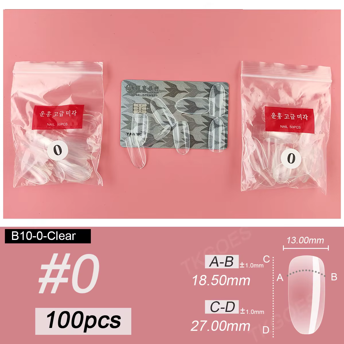 B10 faux ongles de couleur blanche