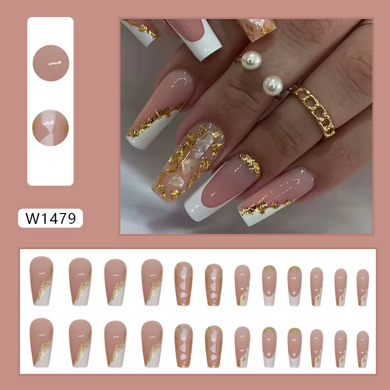 Faux ongles de ballet français à couverture complète