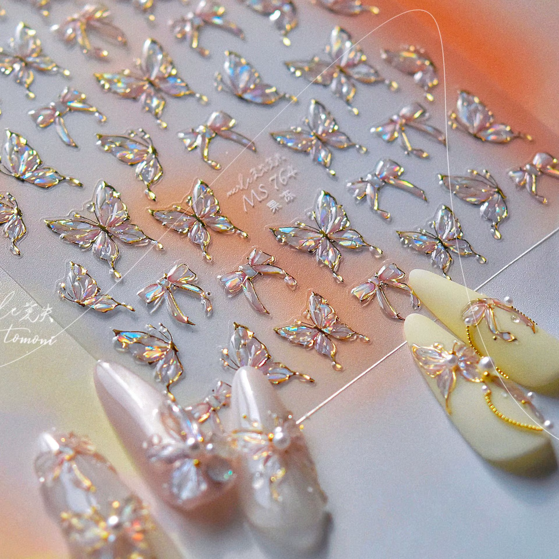Autocollants pour ongles en gelée