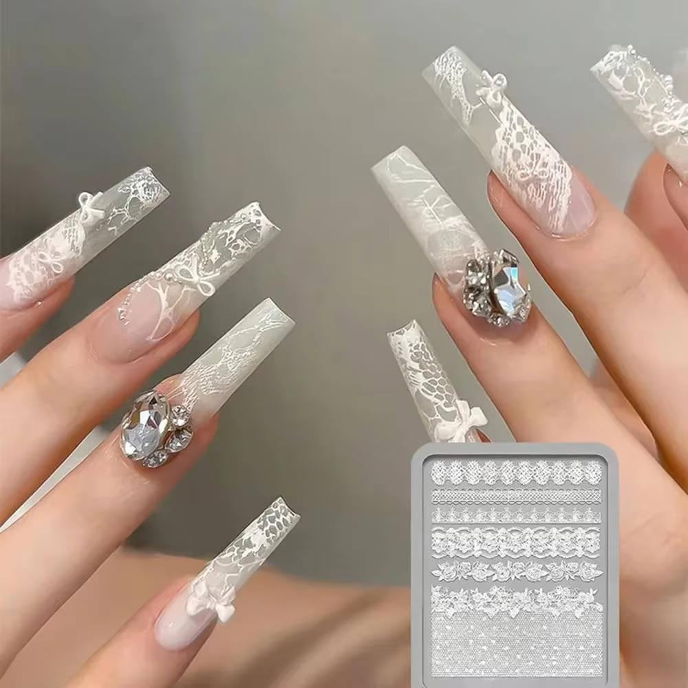1 pièce Moule à ongles en silicone DIY pour manucure