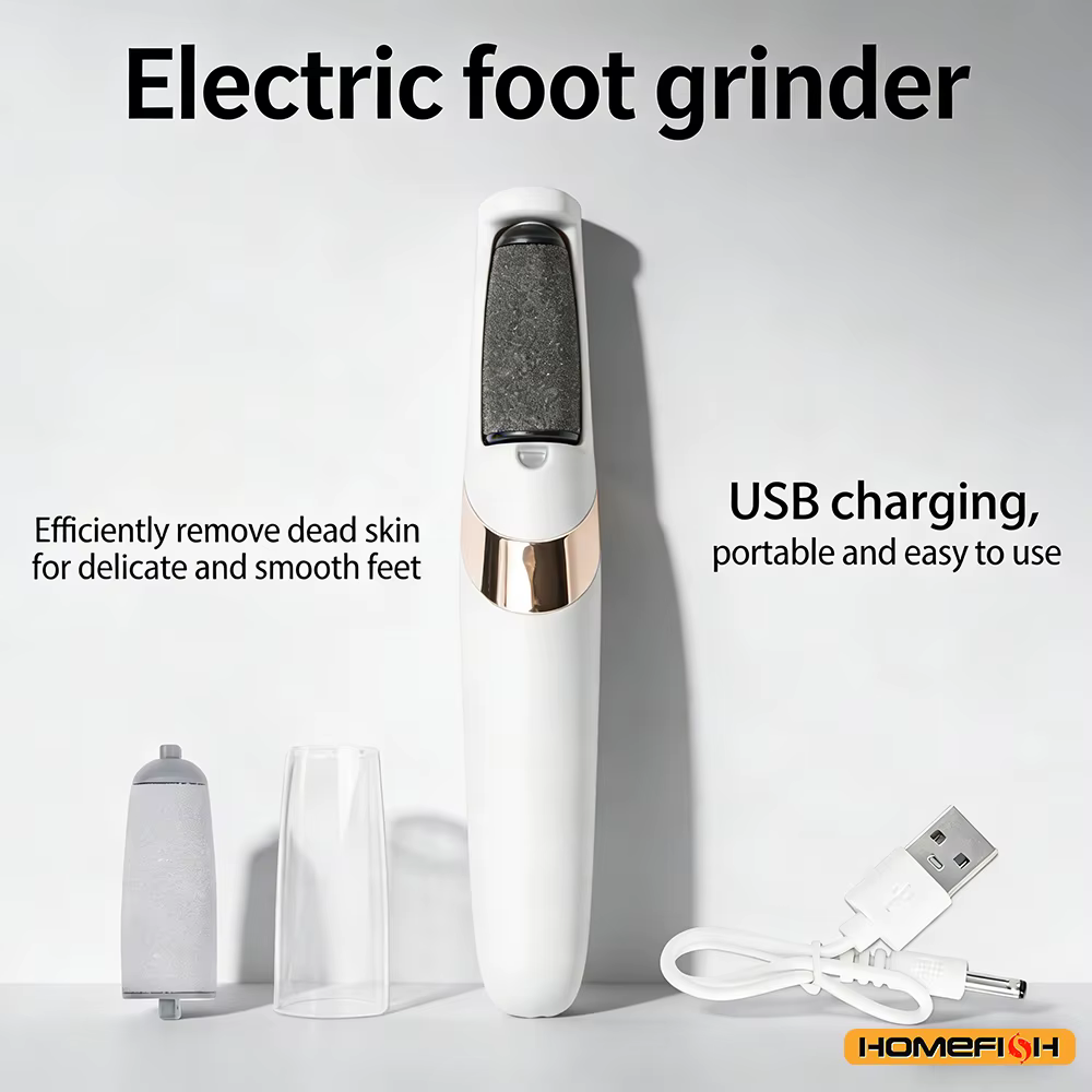 Lime à callus électrique rechargeable sans fil, lime à pieds pour éliminer la peau sèche et rugueuse des talons, pour femmes et hommes
