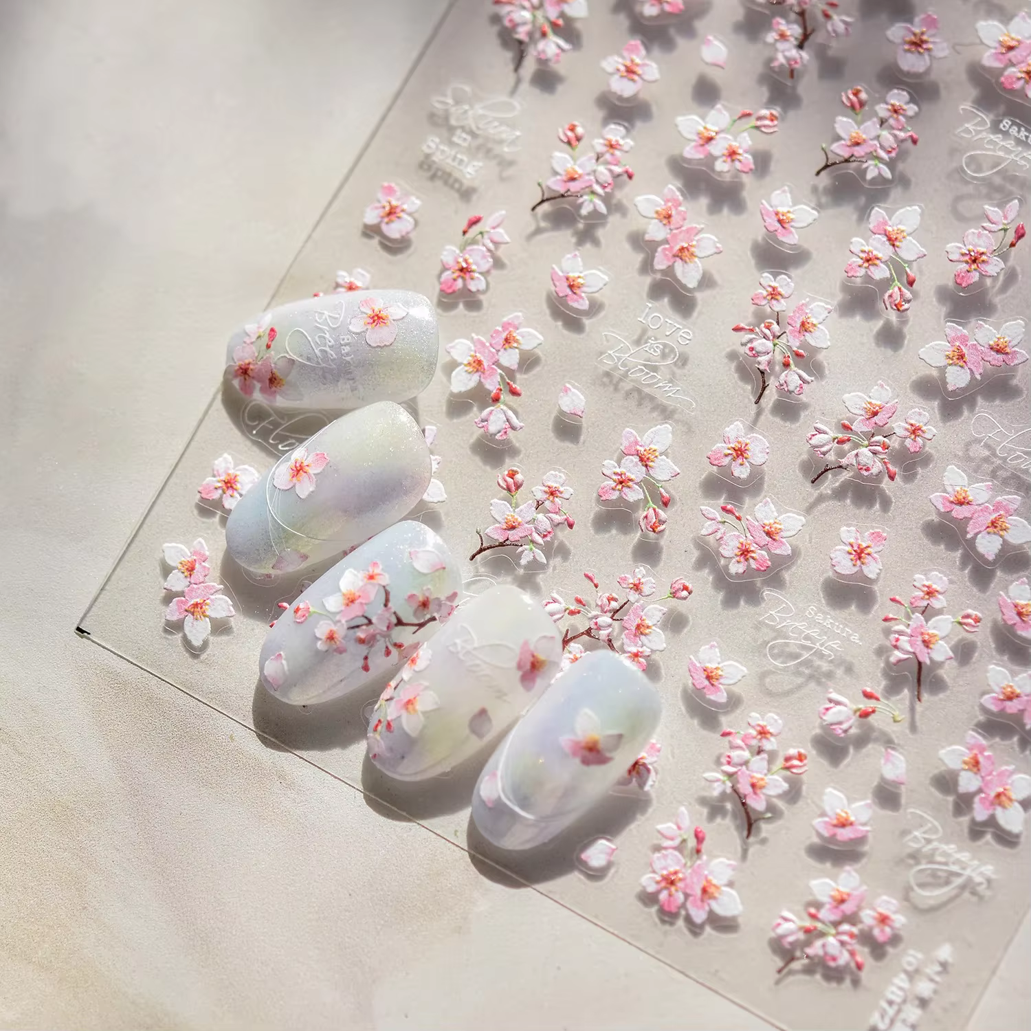 Autocollants 5D en relief pour ongles