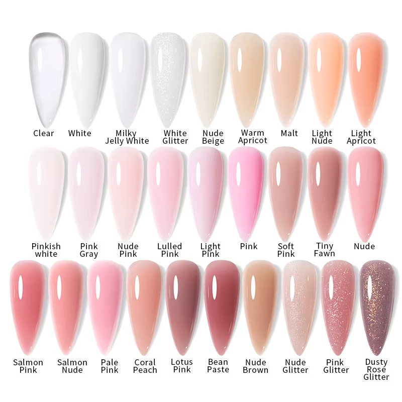 UR SUGAR 150g Gel d'extension rapide gelée rose blanc laiteux Camouflage doigt français Gel dur UV LED Gel Nail Art Design manucure