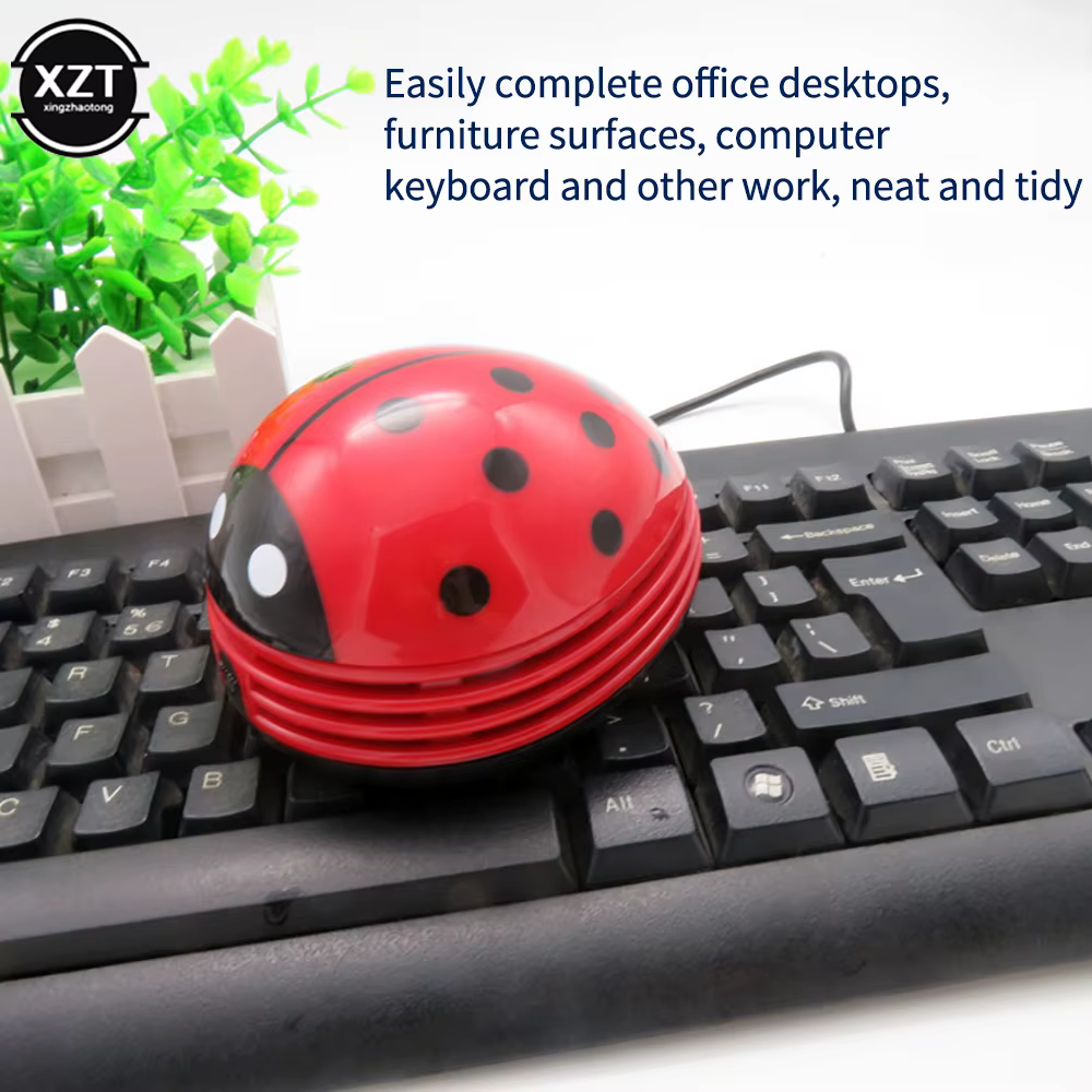 Mini aspirateur coccinelle de Table, nettoyeur de poussière, collecteur de poussière de café de bureau pour le nettoyage de bureau et de maison