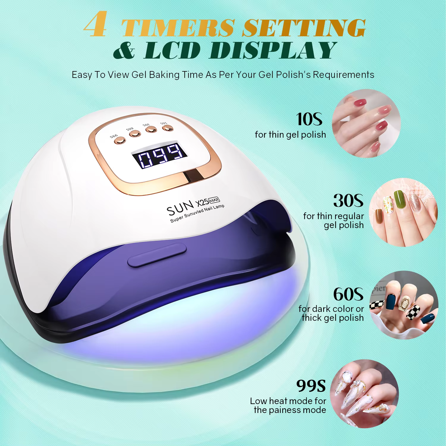 Lampe à ongles UV LED 380W