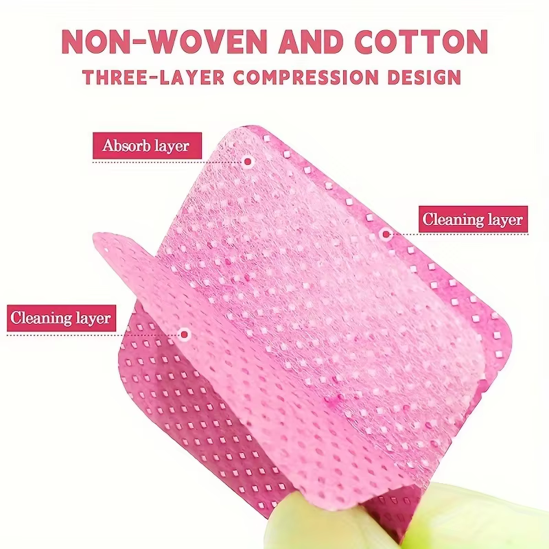 20/600 pièces lingettes à ongles non pelucheuses Gel tissus de nettoyage tampons dissolvant de vernis
