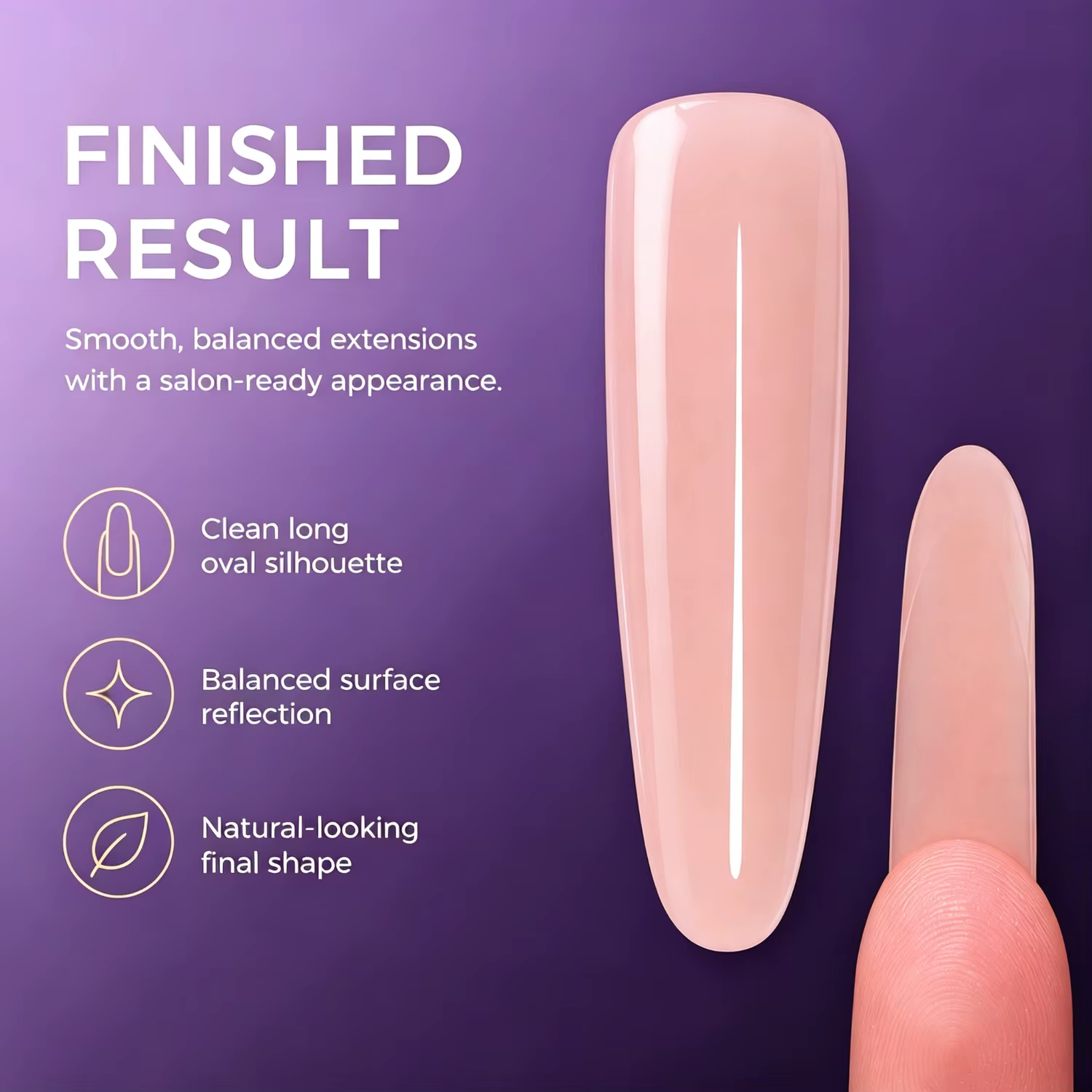 Gorgellux 120 pièces Nouveaux Moules à Ongles Double Forme (Haut et Bas) 15 Formes Ovales et Longues