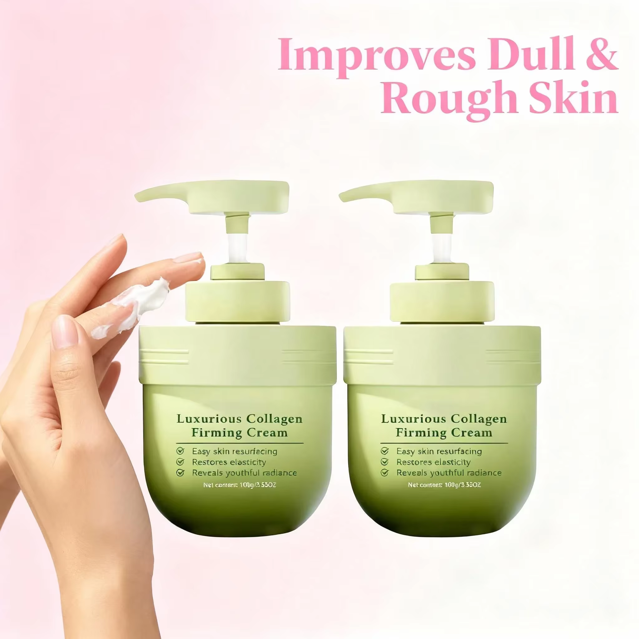 Crème de traitement corporel au collagène nourrissante en profondeur – Lot de 3 pour revivre les peaux ternes, sèches et rugueuses pour tout l'douceur et l'éclat.