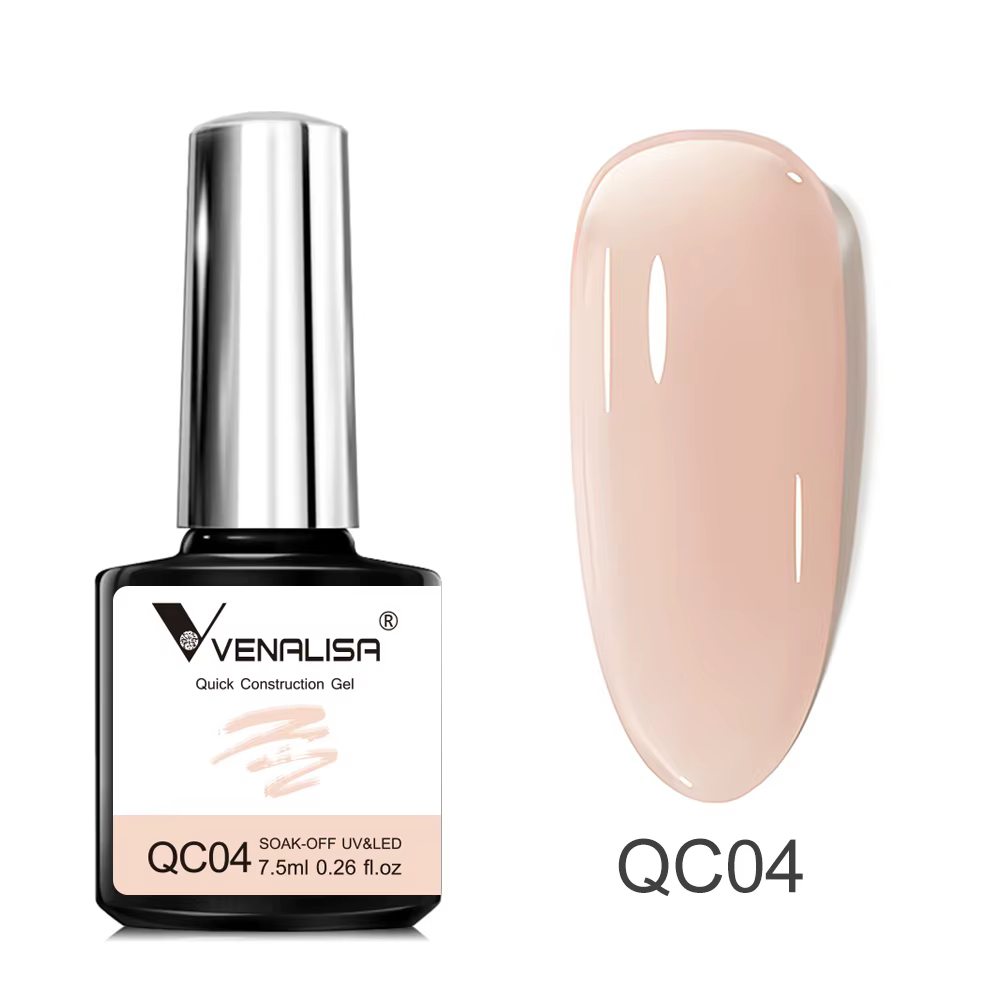 VENALISA 7.5ml Gel de Construction rapide Semi Transparent gelée couleur vernis à ongles renforcement tremper UV LED Gel rose nu