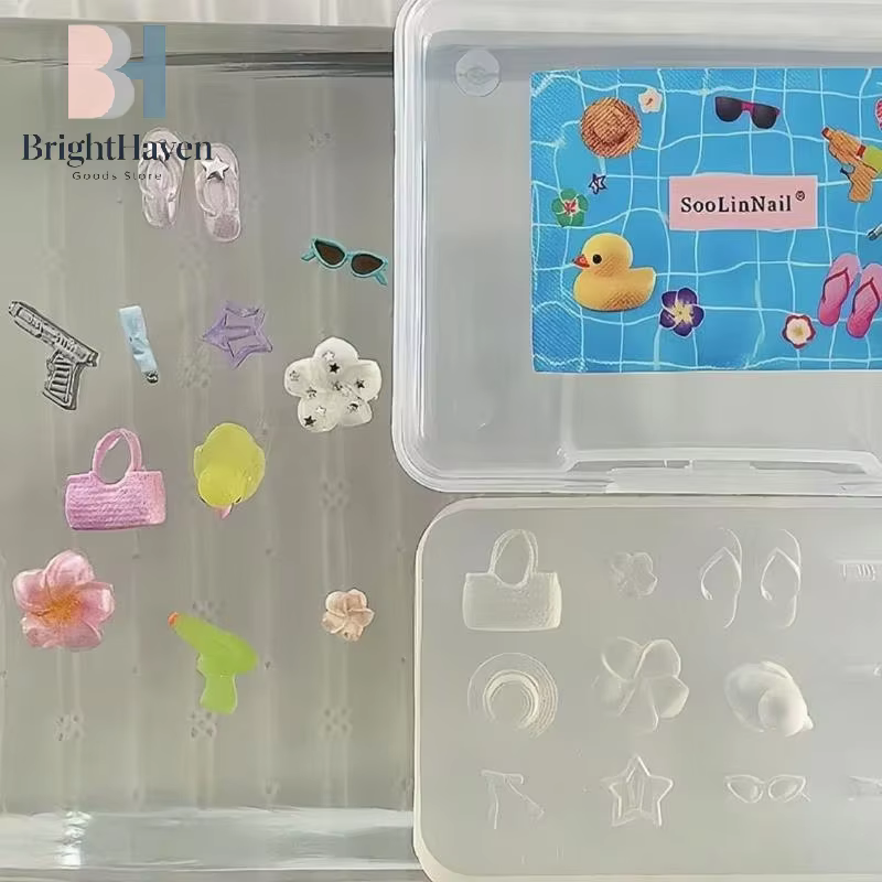 Moule en silicone 3D pour décoration d'ongles
