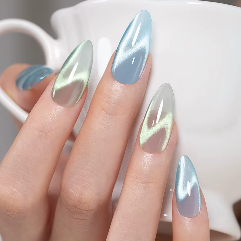 AWStorG 7.5ML océan ondulation oeil de chat Gel Aurora violet bleu Gel magnétique vernis à ongles Semi Permanent tremper UV LED Gel manucure