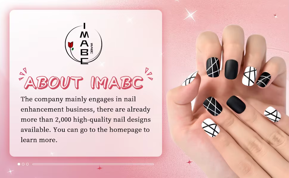 Faux ongles à pression courte