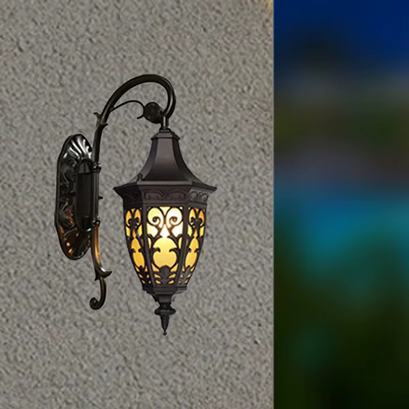 Lumières extérieures imperméables de cour extérieure de Style européen, lumières d'entrée de Villa à la maison, appliques murales extérieures de balcon de clôture
