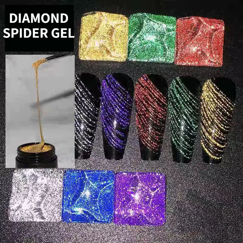 Gel araignée 6 couleurs