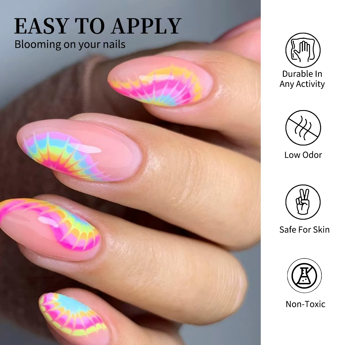 Ce gel pour ongles de 15 ml est un gel fonctionnel à effet blooming qui rehausse l'art et la beauté du nail art. C'est