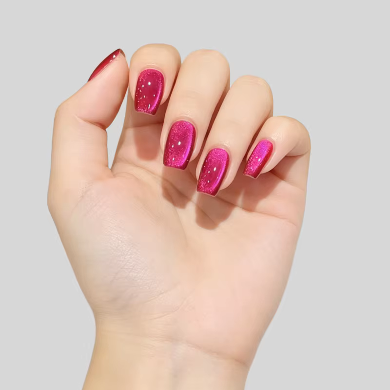 30 faux ongles de couleur unie