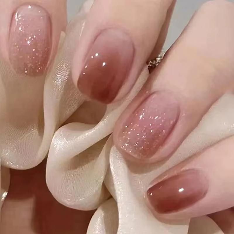Faux ongles amovibles, dégradé de Caramel